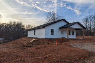 a picture of the siding we installed on a new home we built in Jane MO